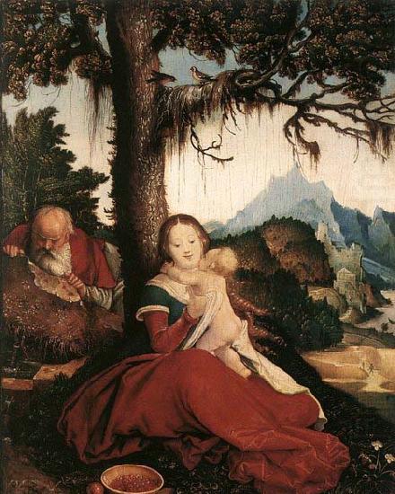 BALDUNG GRIEN, Hans Rest on the Flight to Egypt china oil painting image